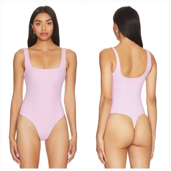 Good American Scuba Modern Tank Bodysuit in Rose Quartz001 - Picture 1 of 14